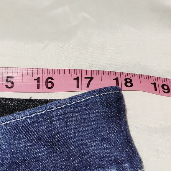 Lane Bryant Jeans Womans 18 Blue Bootcut Dark Wash Demin Contrast Trim Stretch - Picture 10 of 14